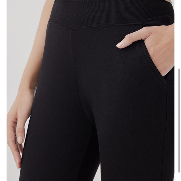 Last Pair! NWT Pact Black 100% Organic Cotton Fair Trade Airplane Joggers - Picture 5 of 7